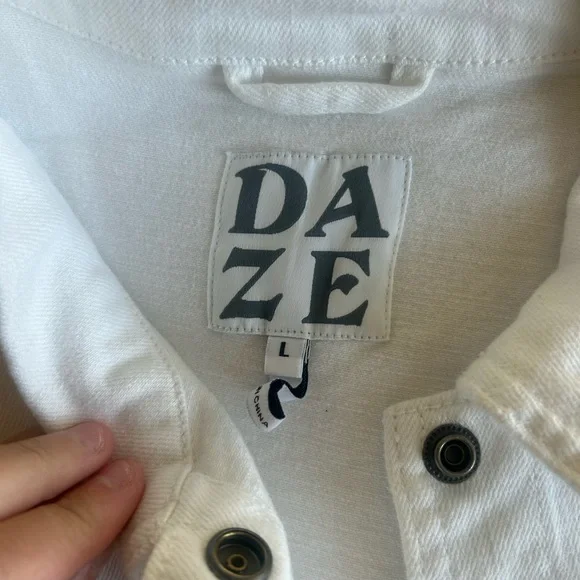 White Jean Jacket - Picture 2 of 3